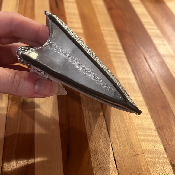 Michael Kors Small Coin Purse with Card Holder Silver - Picture 5 of 8